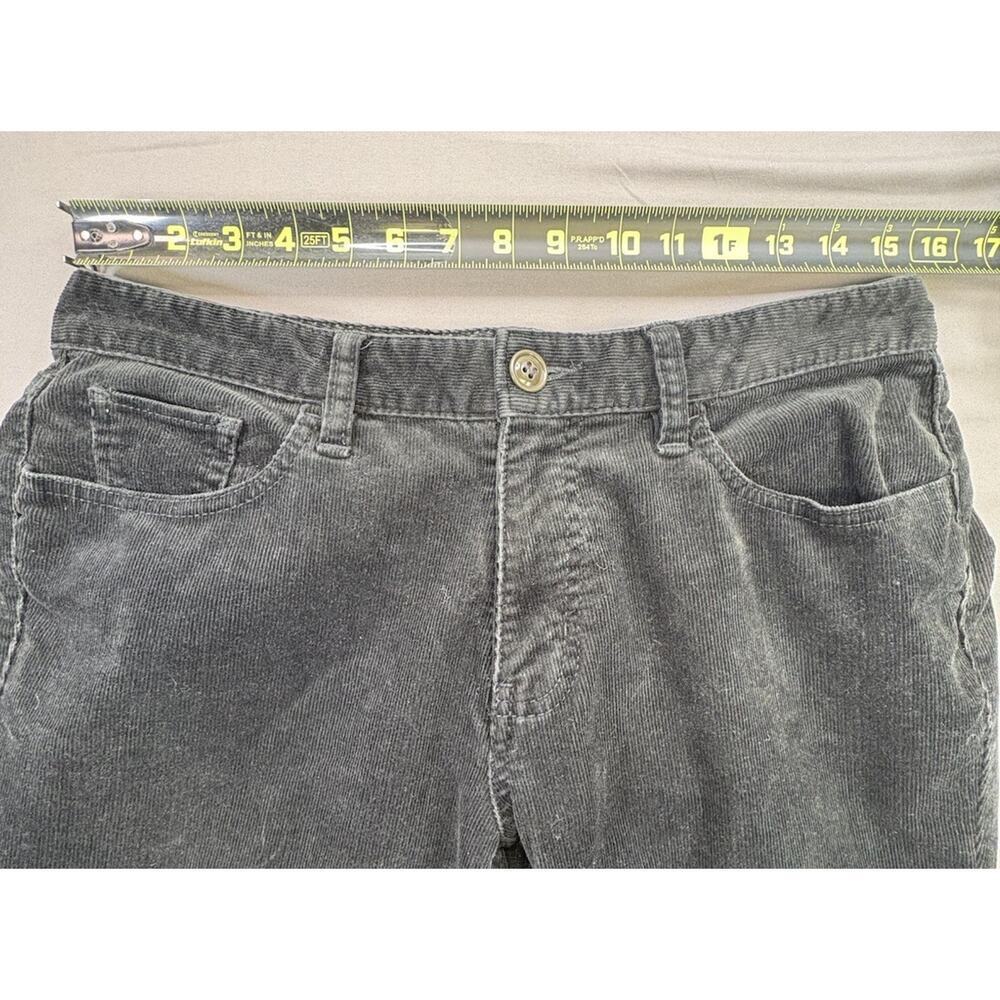 Eddie Bauer Black Corduroy Women’s Straight Leg Mid Rise Pants Size 8 - Picture 6 of 11